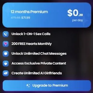 Swipey's 12 months Premium offer at $71.99 with calls, 200 hearts a month and unlimited chat
